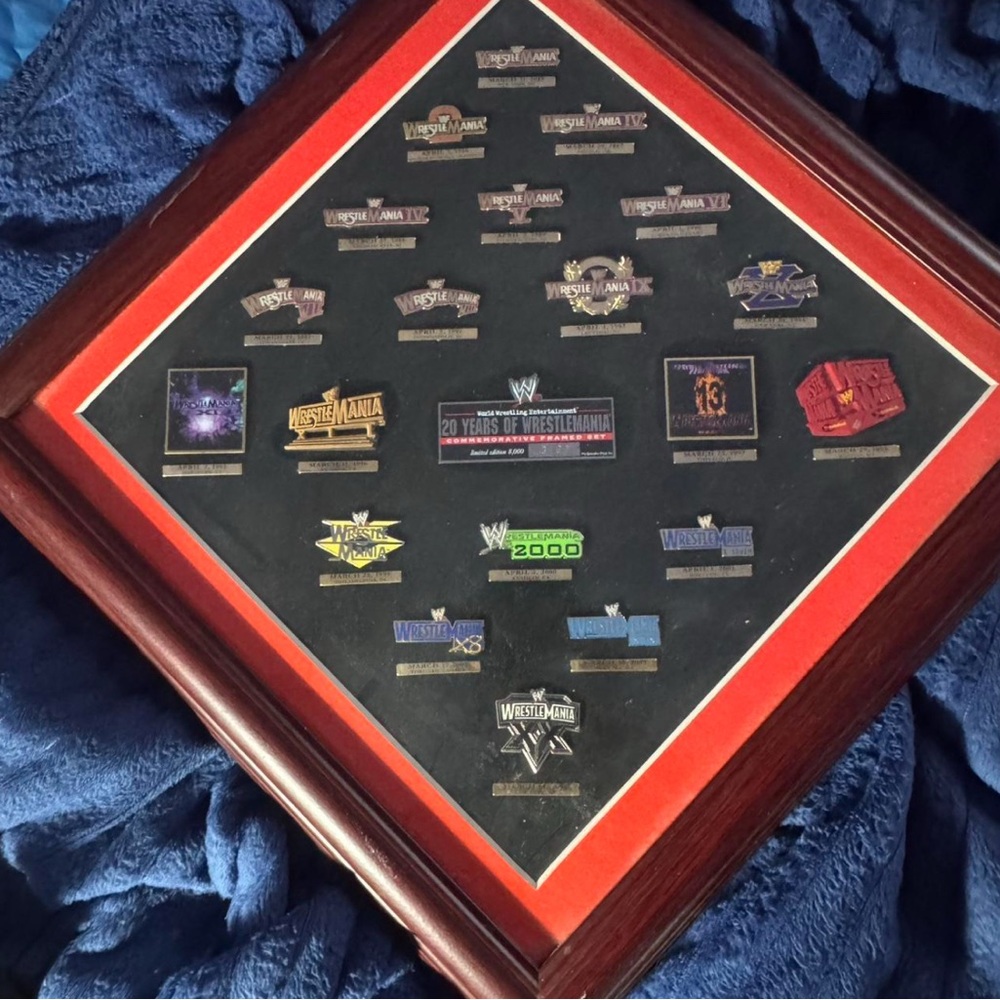 WWE Wrestlemania Pin Collection.